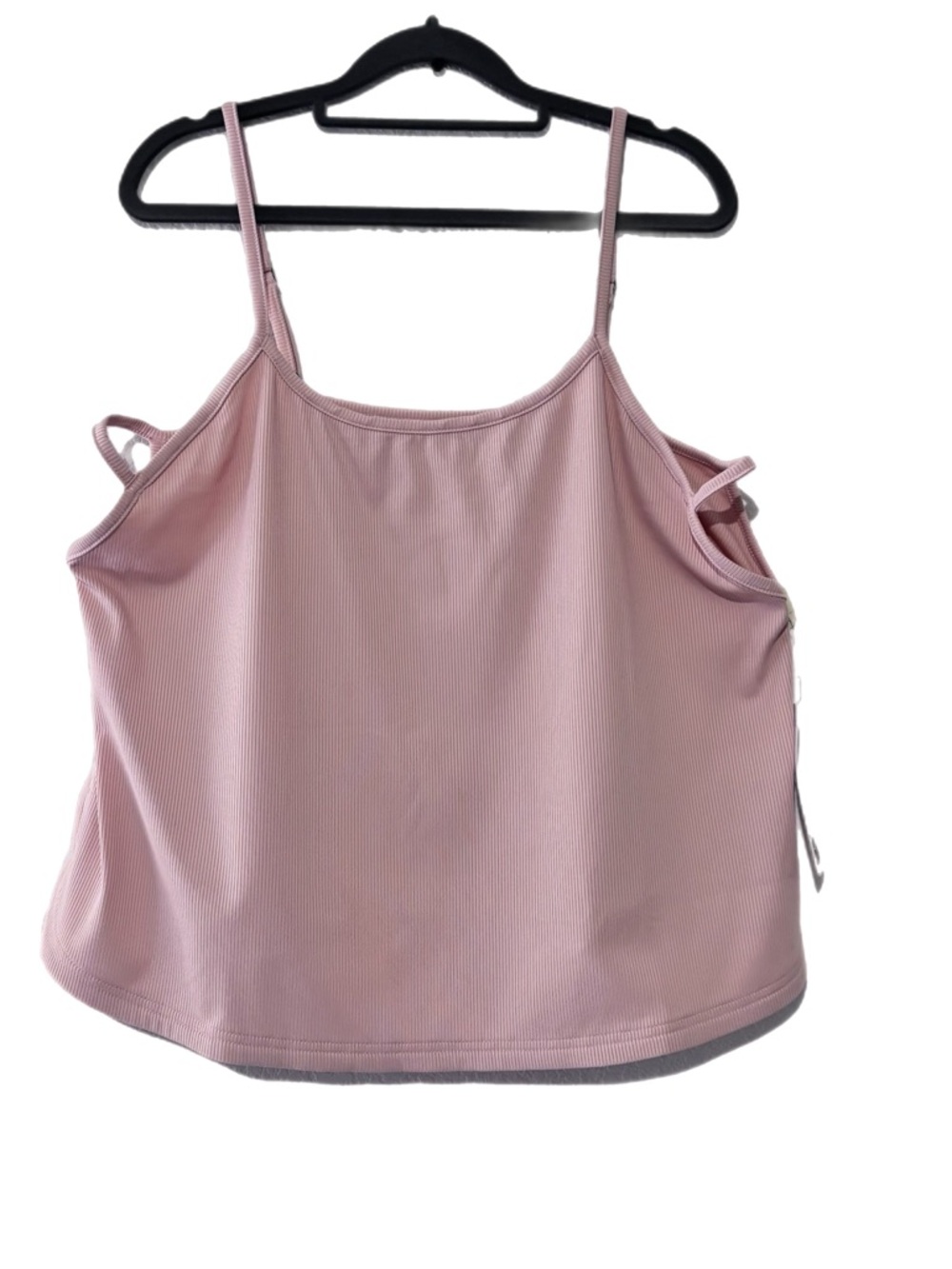 Women’s Pink Ribbed Tank Top - Sleeveless Camisole